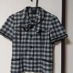 事務服　オーバーブラウス　半袖