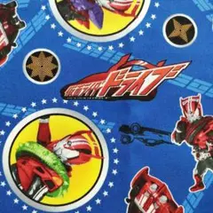 159【ハギレ】 仮面ライダー　ドライブ オックス生地　50×52㎝