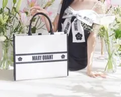 MARY QUANT EATME トートバッグ FREEサイズ ホワイト