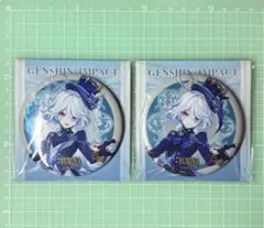 原神　フリーナ　ビッグ　缶バッジ　2点セット　公式正規品