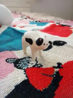 限定品 ぽれぽれ動物　T-Lab　ティーラボ　牛柄猫　ネコ　ポレポレ　ねこ