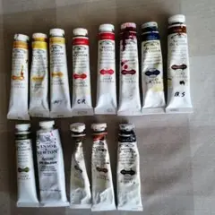 【まとめ売り】ウィンザー＆ニュートン オイルカラー 油絵具13本セット
