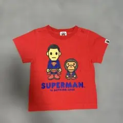 A BATHING APE スーパーマン Tシャツ 90