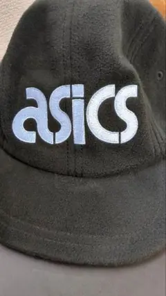 asics 黒 キャップ！　フリーサイズ