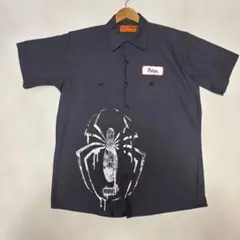 古着　RED KAP MARVEL スパイダーマン ワークシャツ 半袖
