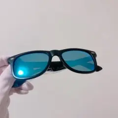 サングラス メンズ 偏光 ウェリントン型 青 ブルー 眩しい 眼鏡 めがね