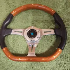 【超レア物！未使用品】NARDI★ナルディクラシックブラウンレザー/当時物39Φ 超レア物！未使用品】NARDI☆ナルディクラシックブラウンレザー