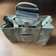 OUTLAW キャンバス トートバッグ カーキ色