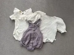 0歳淡色服3点セット