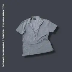 【CCDM】CONCEAL ZIP HIGH NECK TOP 2964T