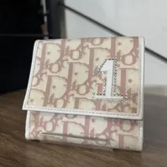 Dior 二つ折り財布 トロッター ロゴデザイン