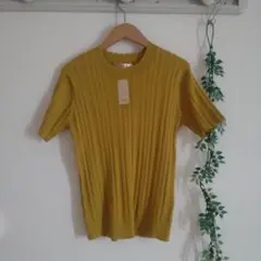 新品(M)サマーニット トップス カットソー