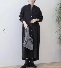 【完売品】【美品】アメリカンホリック　ブラック　デニムワンピース　M
