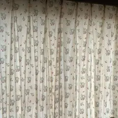 いちご柄のカーテン。