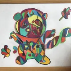 色鉛筆アート原作❤️額付き❤️たぬき❤️スピード発送❤️手描き❤️❤️A 4サイズ