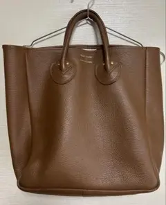 【YOUNG&OLSEN】ヤングアンドオルセン レザー トートバッグ ブラウン