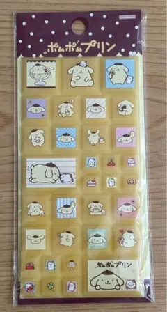 ポムポムプリン タイルシール シール サンリオ レトロ
