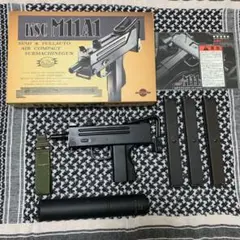 KSC M11A1 イングラム　サプレッサー&予備マガジン2本&ストラップ付 KSC M11A1 イングラムサプレッサー&予備マガジン2本&ストラップ付