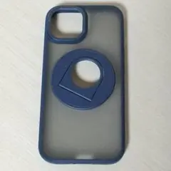 su893 Iphone 15 ケース ハード ブルー リングスタンド付