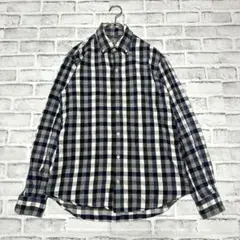 【シップス】ネルシャツ ボタンダウン チェック柄 まメンズ Mサイズ