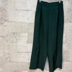 グリーン　パンツ　ズボン　L　きれいめ　通勤