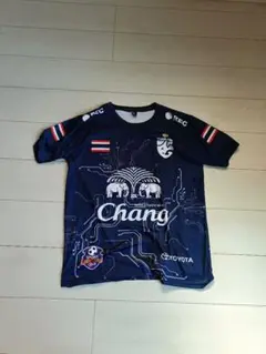Chang Thailand サッカーシャツ M ネイビー