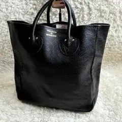 状態良好✨ヤングアンドオルセン　トートバック　レザー　本革　黒　シボ革　M