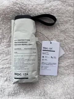 【新品】Wpc.IZA ダブリュピーシーイーザ　折りたたみ日傘　オフホワイト①