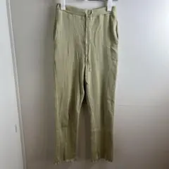 w closet ダブルクローゼット リブパンツ ライトグリーン F 春夏
