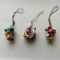 チョッパー ストラップ付きフィギュア 3点セット