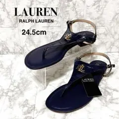 未使用 ☆LAUREN RALPH LAUREN☆ クロコ型押 トングサンダル