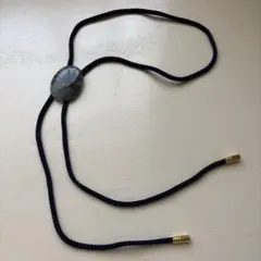 ネイビー天然石ループタイ