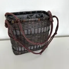 浴衣用　カゴバッグ　巾着　和装　着物　祭り