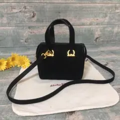 超美品 FERRAGAMO 入手困難 ガンチーニ 2way ミニバッグ