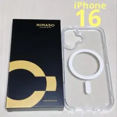 NIMASO ニマソ iPhone16 クリアケース 超耐衝撃 ハイブリッド