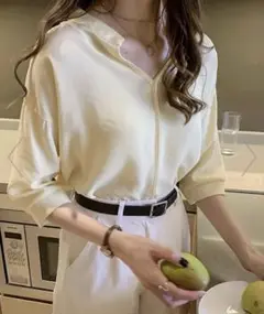 スキッパーブラウス