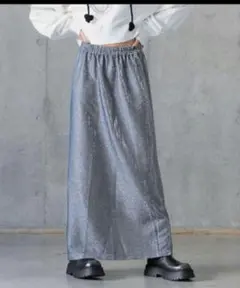 PAGEBOY キラキラナロースカート ブルー