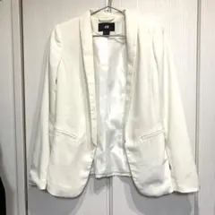 H&M アイボリー テーラードジャケット EUR 32 / US 2