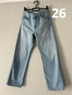 UNIQLO ストレートジーンズ　JW ANDERSON 26 ライトブルー