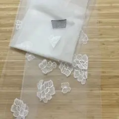 ウェディングベール THE TREAT DRESSING ショート 蝶々刺繍