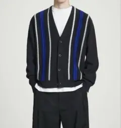 COS コス　ダブルSTRIPEDKNITTED CARDIGAN XS