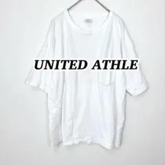 【ユナイテッドアスレ】Tシャツ バックロゴ ゆったり メンズ シンプル