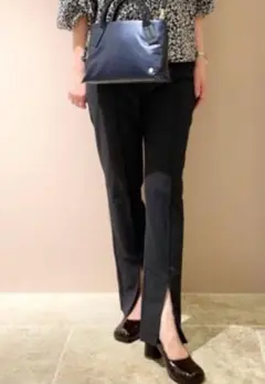 nemika✬Sサイズ　フロントスリットパンツ　レリアン　センタープレス　美品