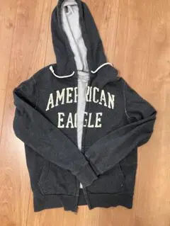 アメリカンイーグル AMERICAN EAGLE ダークグレー パーカー S