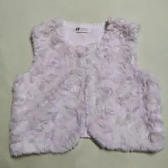 H&M フェイクファーベスト 134/140