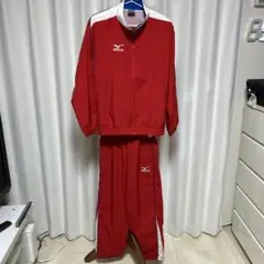 Mizuno レッド ジャージ上下セット　美品