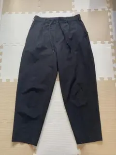 ブラック ドローストリング スラックス
