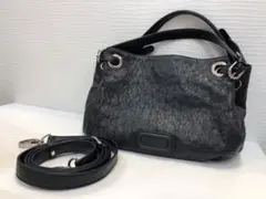 未使用 GRES グレ バンブー オーストリッチ ハンドバッグ 手提げ