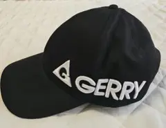 GERRY ジェリー キャップ ブラック 黒 ロゴホワイト刺繍 帽子