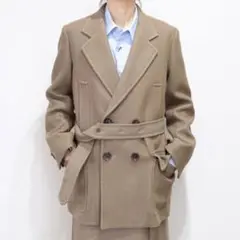 AURALEE WOOL SILK MELTON ハーフコート ウール シルク